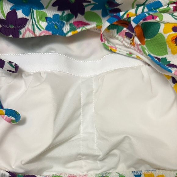 J. Crew NWT Colorful Floral One Piece Swimsuit - Picture 4 of 5